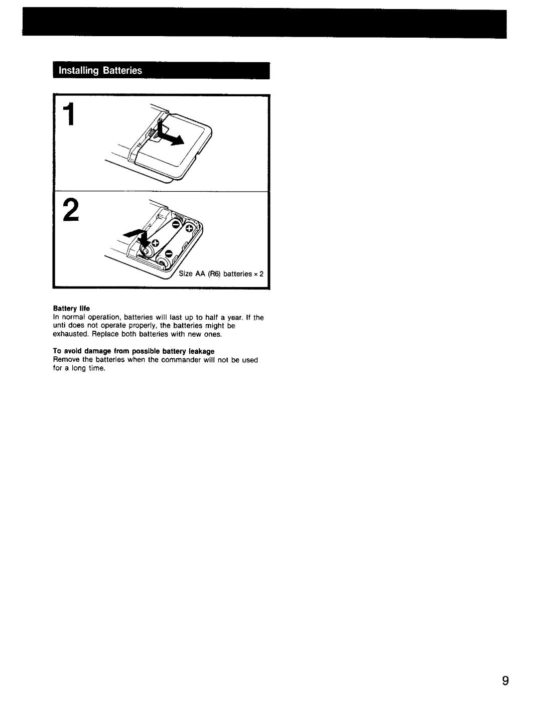 Sony KV-32HSR10, KV-27HSR10 manual Battery life 