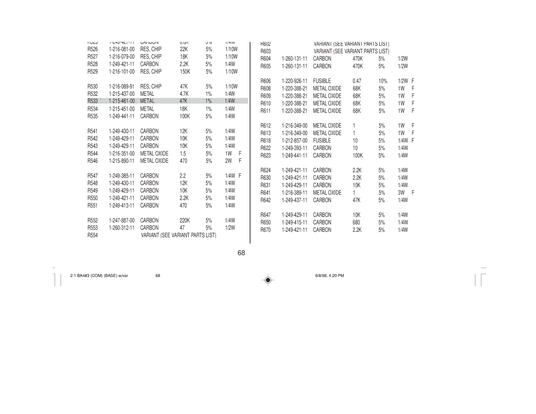 Sony KV-27V40 service manual Metal 