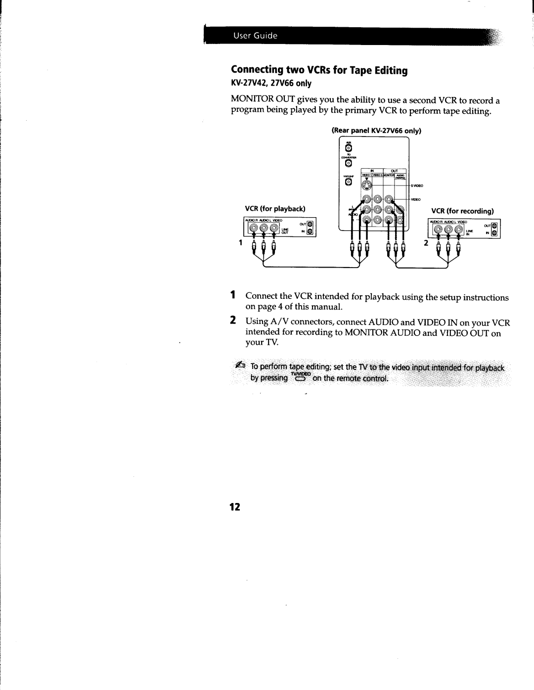 Sony KV-27V66, KV-27V42, KV-27S66, KV-27S42, KV-27S46 manual 