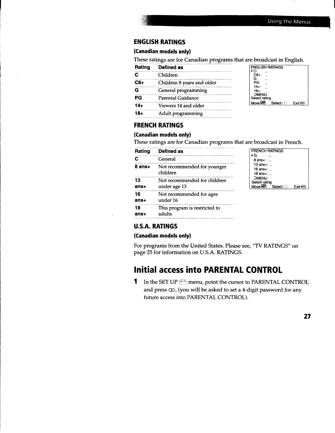 Sony KV-27V66, KV-27V42, KV-27S66, KV-27S42, KV-27S46 manual 