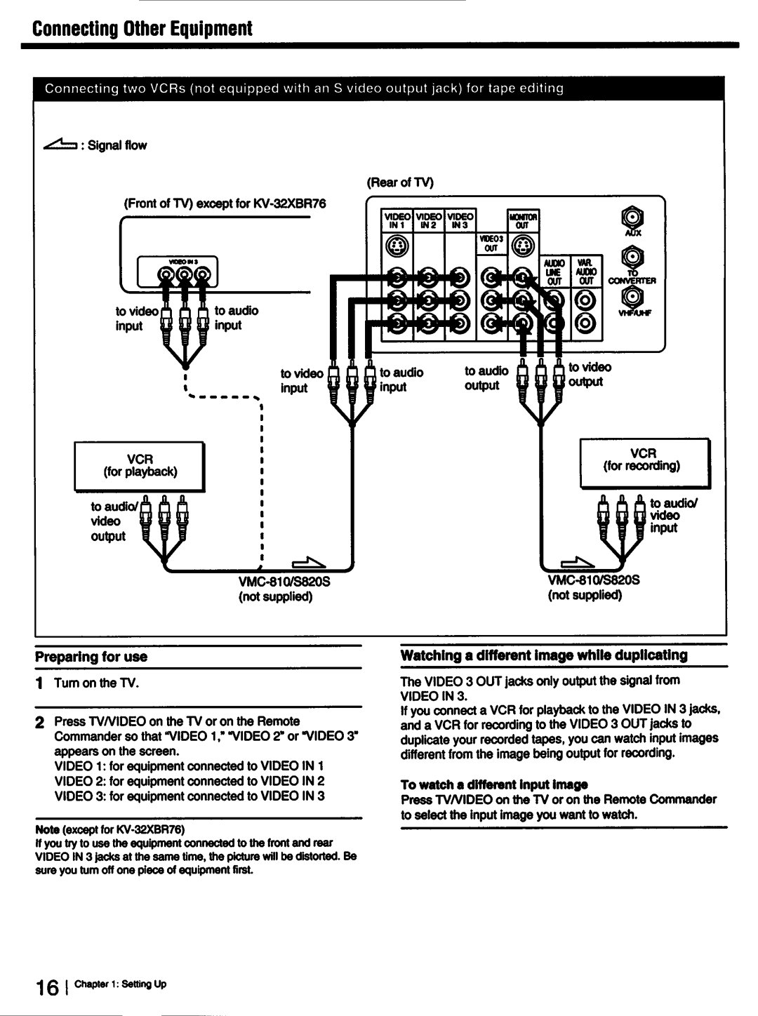 Sony KV-27XBR26, KV-27XBR36, KV-32XBR26, KV-32XBR36, KV-32XBR76 manual 