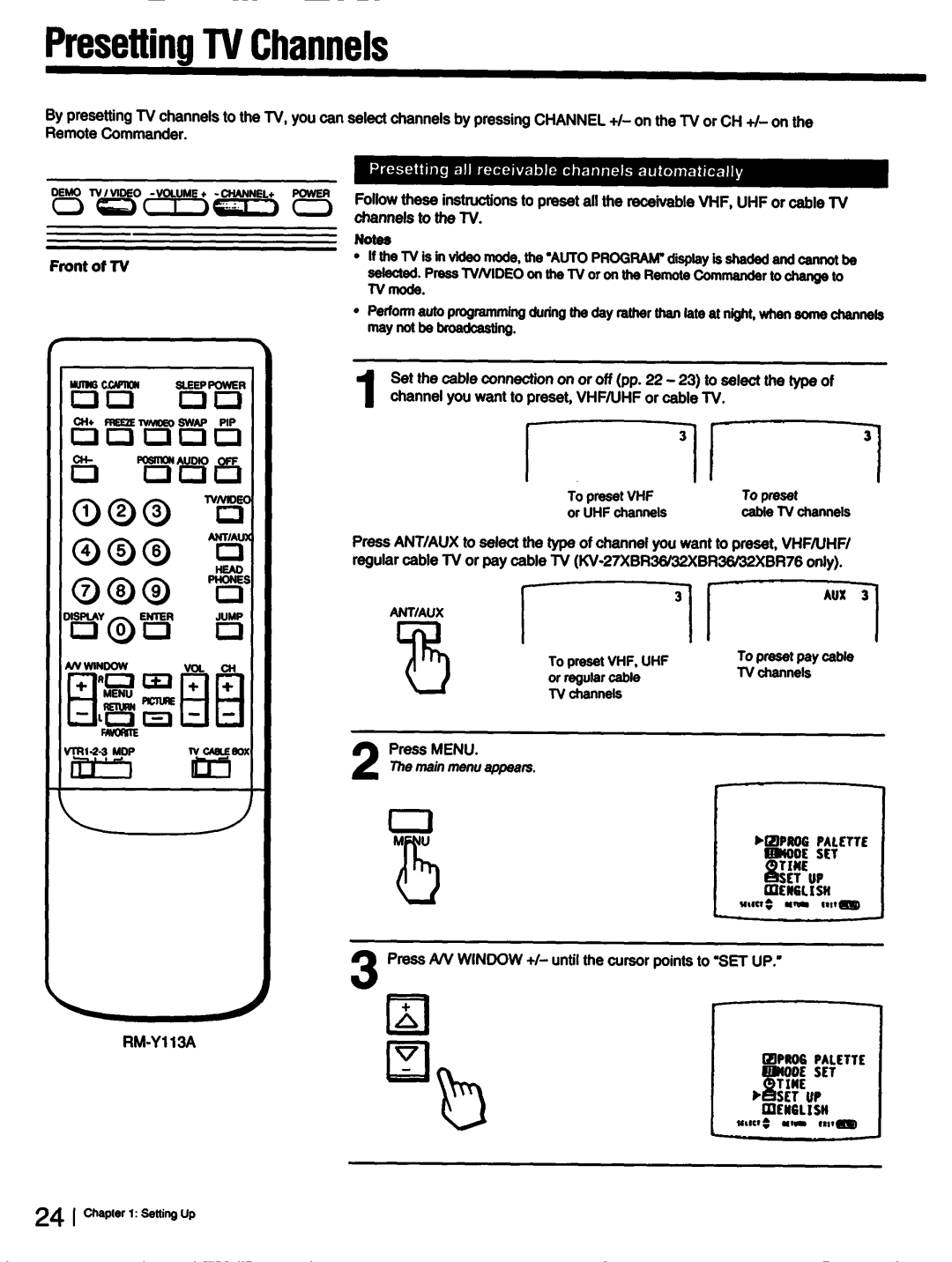 Sony KV-32XBR76, KV-27XBR36, KV-27XBR26, KV-32XBR26, KV-32XBR36 manual 