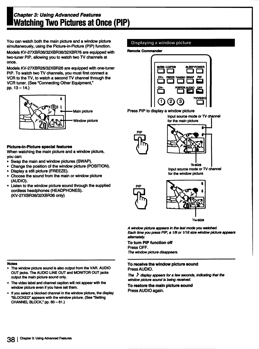 Sony KV-32XBR36, KV-27XBR36, KV-27XBR26, KV-32XBR26, KV-32XBR76 manual 