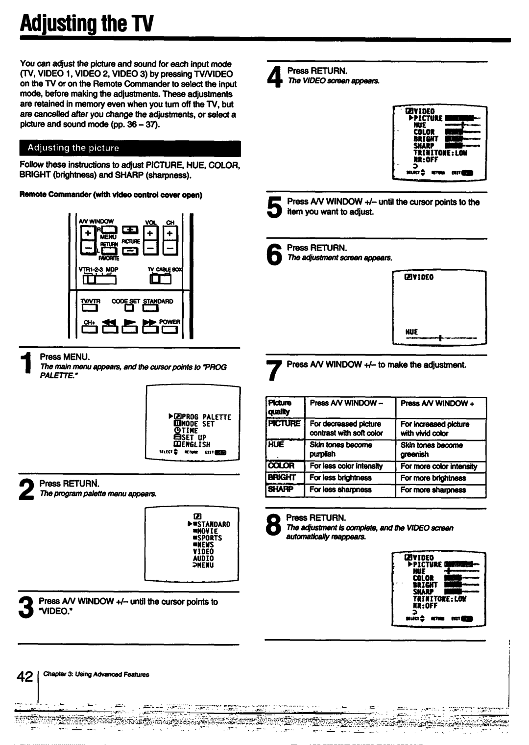 Sony KV-32XBR26, KV-27XBR36, KV-27XBR26, KV-32XBR36, KV-32XBR76 manual 