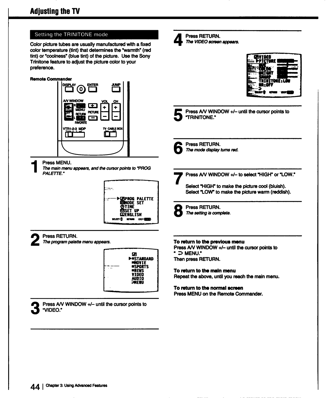 Sony KV-32XBR76, KV-27XBR36, KV-27XBR26, KV-32XBR26, KV-32XBR36 manual 