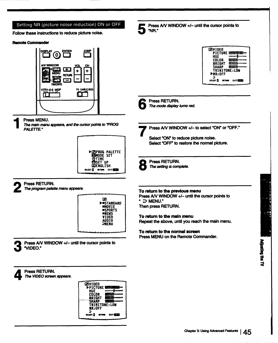 Sony KV-27XBR36, KV-27XBR26, KV-32XBR26, KV-32XBR36, KV-32XBR76 manual 