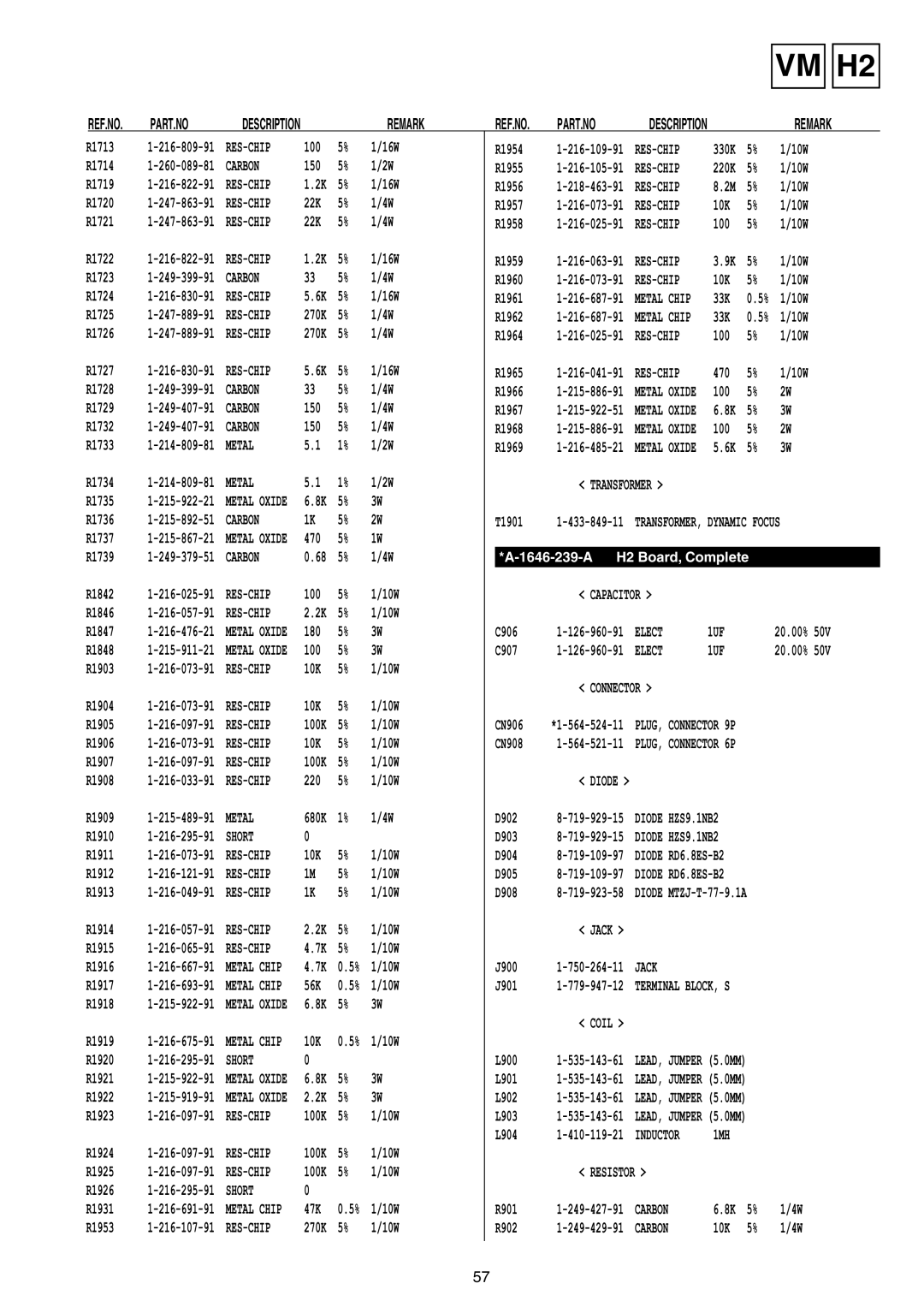 Sony KV-29LS30E service manual Chip, 1MH 