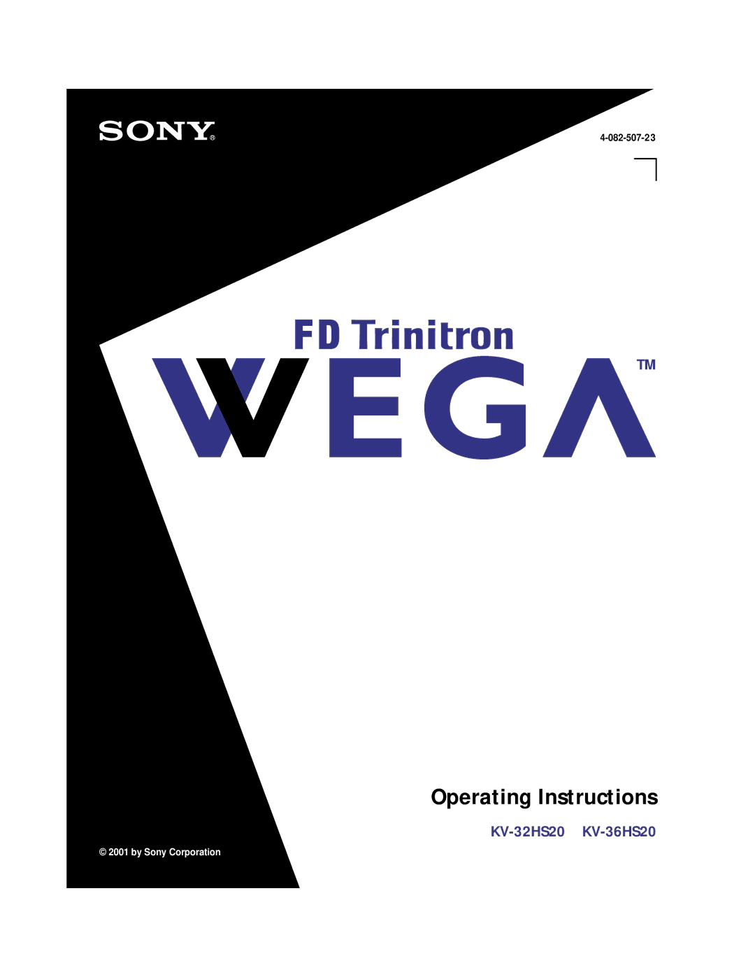 Sony KV 32HS20 operating instructions Operating Instructions 