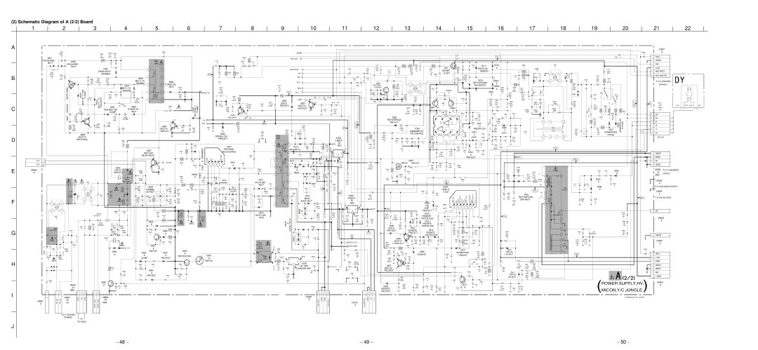 Sony KV-HF21M80 service manual Schematic Diagram of a 2/2 Board, Srt 