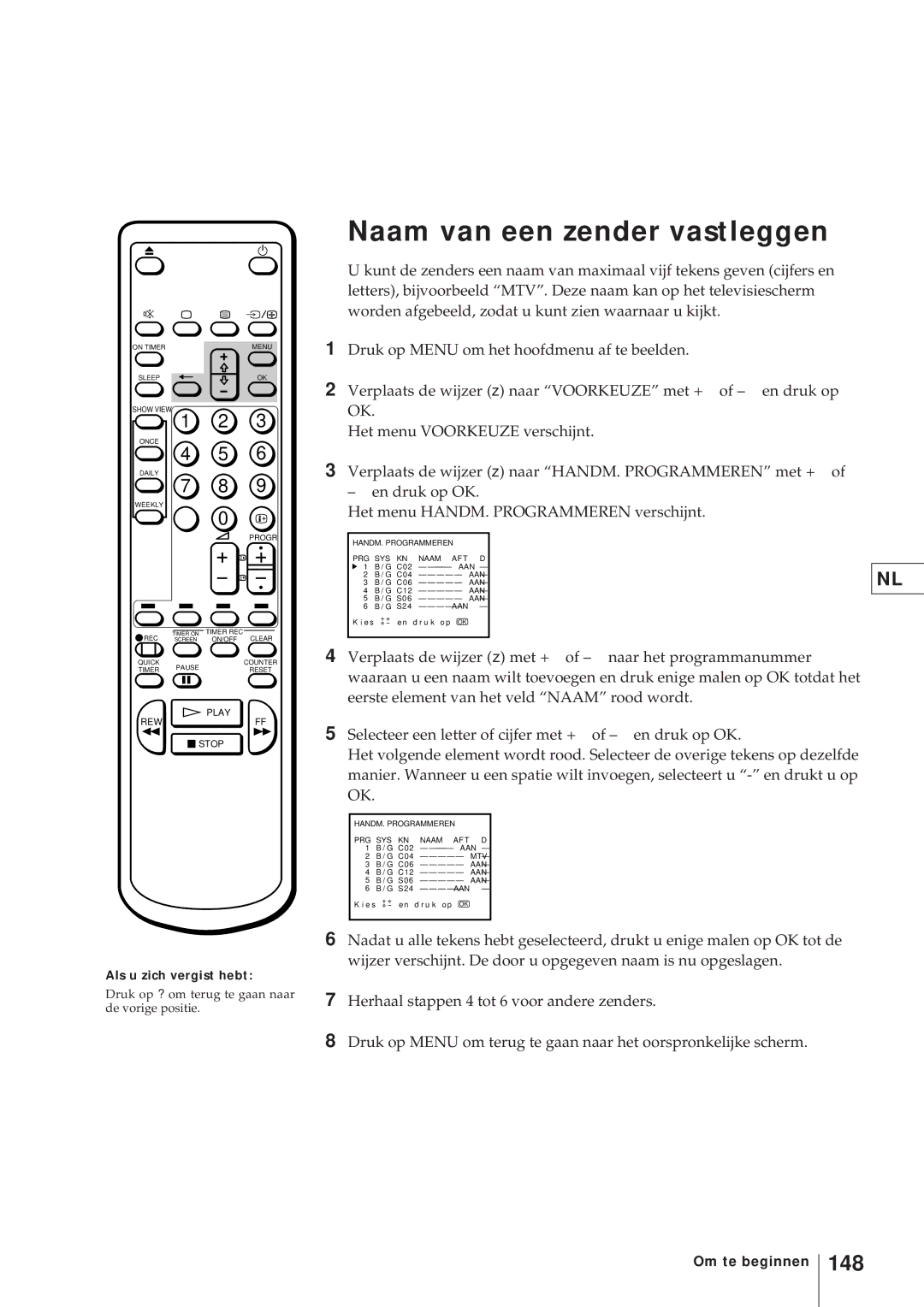 Sony KV-V2110D, KV-21V4D operating instructions 148 