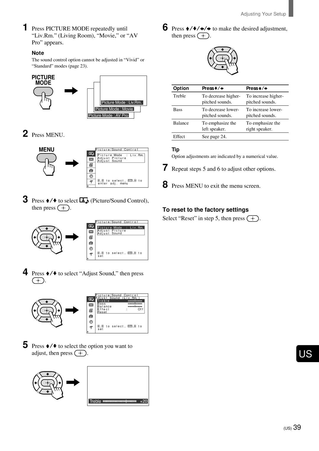 Sony KZ-32TS1, KZ 42TS1 manual Picture 