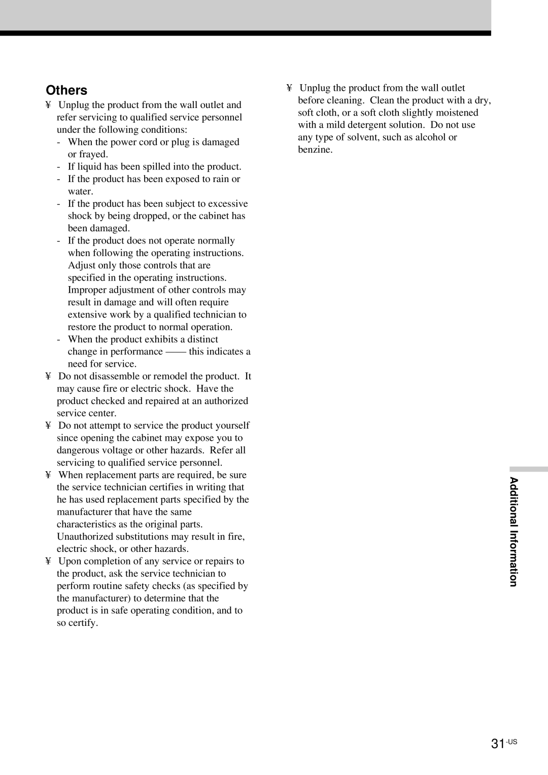 Sony LDI-100B operating instructions Others 