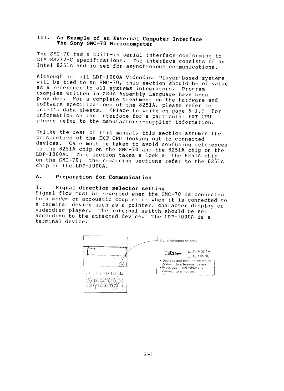 Sony SFA-1000, LDP-1000A manual 