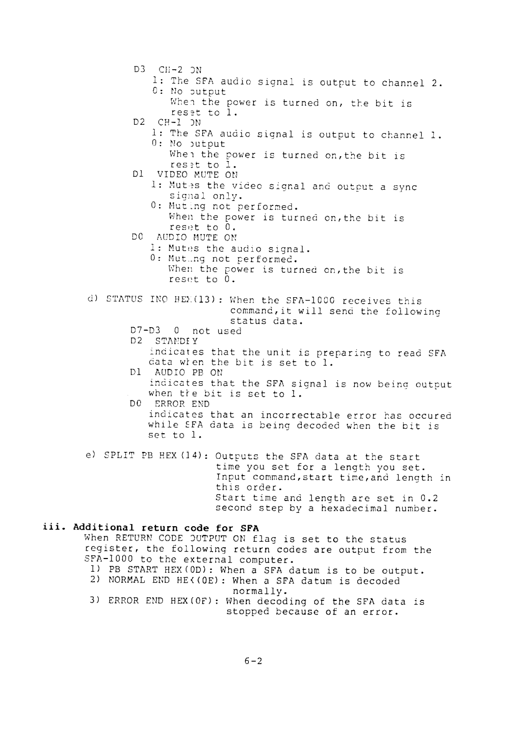 Sony SFA-1000, LDP-1000A manual 