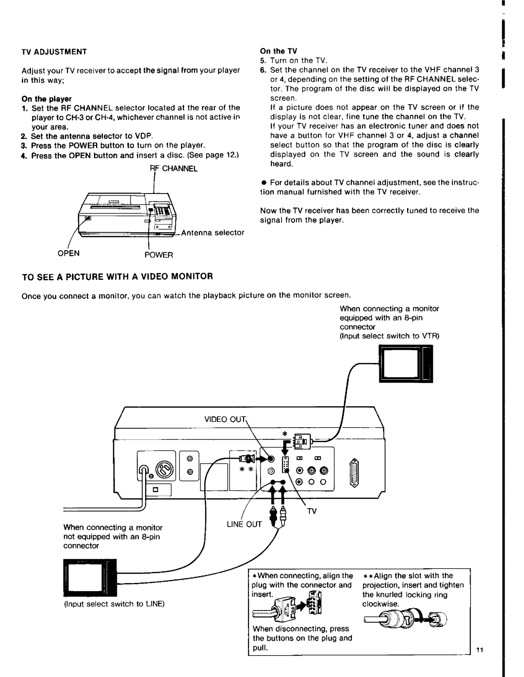 Sony LDP-1000A manual 