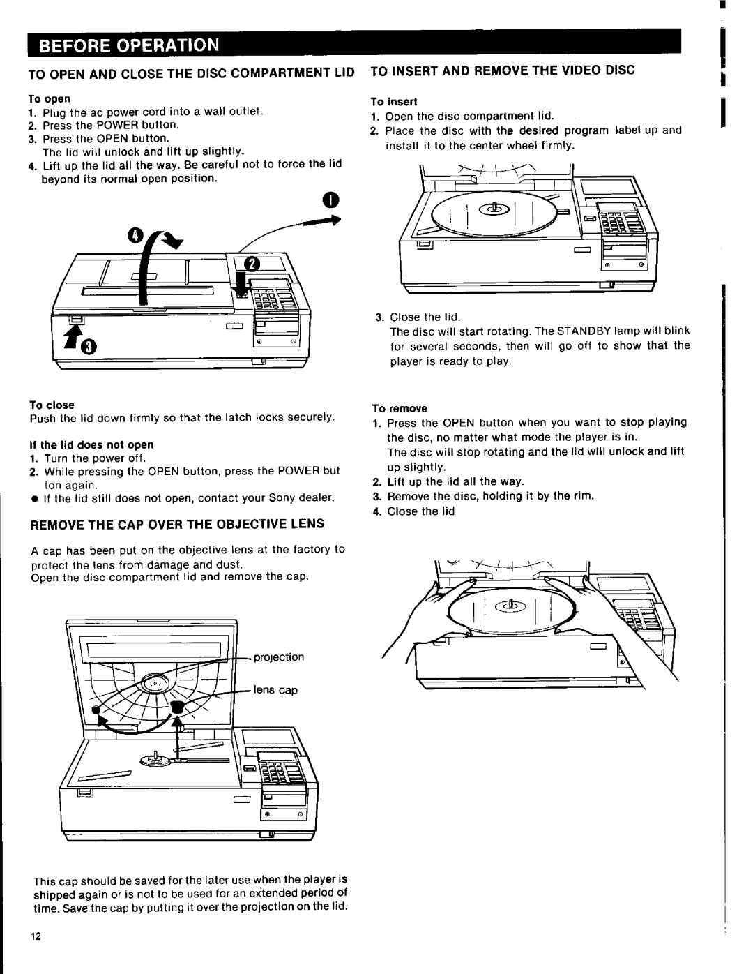 Sony LDP-1000A manual 