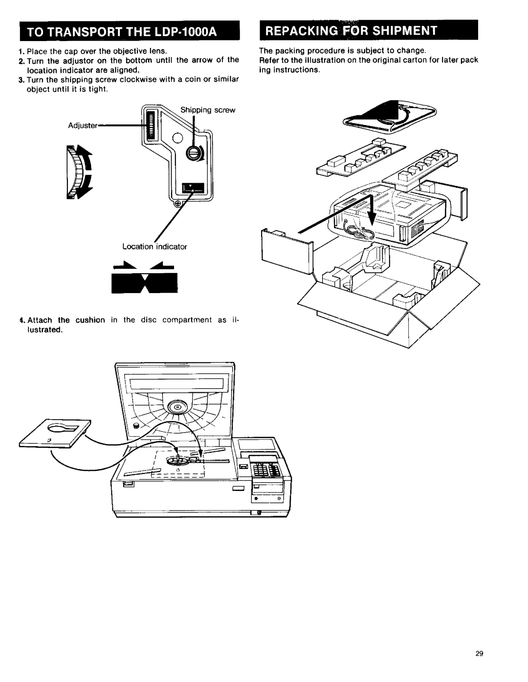 Sony LDP-1000A manual 