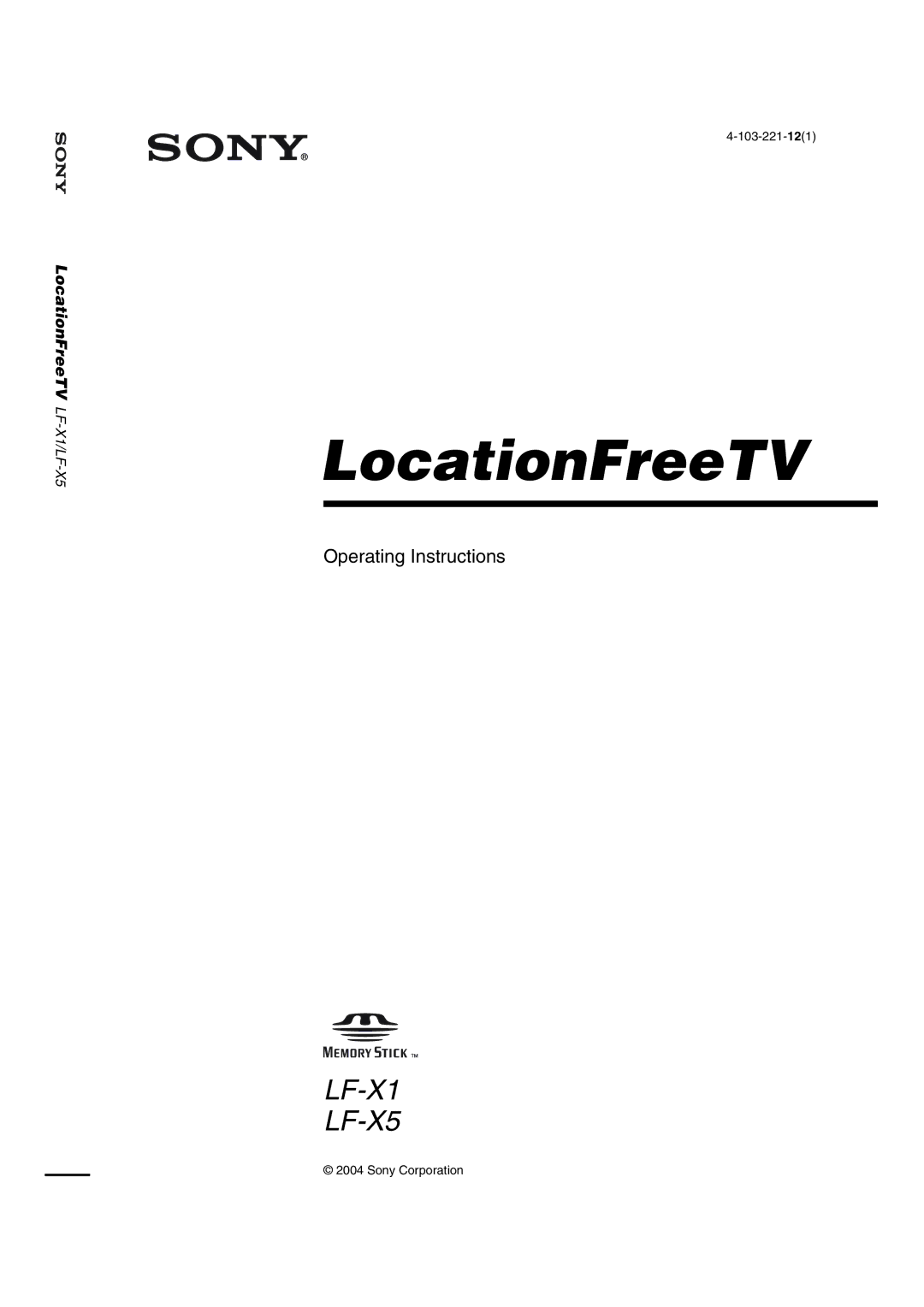 Sony LF-X1, LF-X5 operating instructions LocationFreeTV 