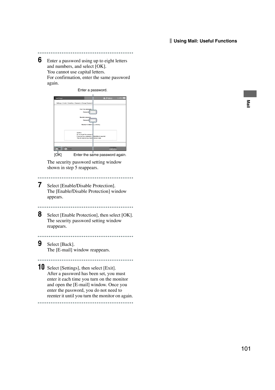 Sony LF-X1, LF-X5 operating instructions 101 