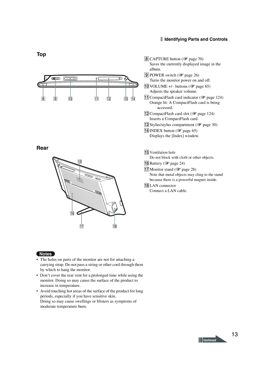 Sony LF-X1, LF-X5 operating instructions Capture button 1 