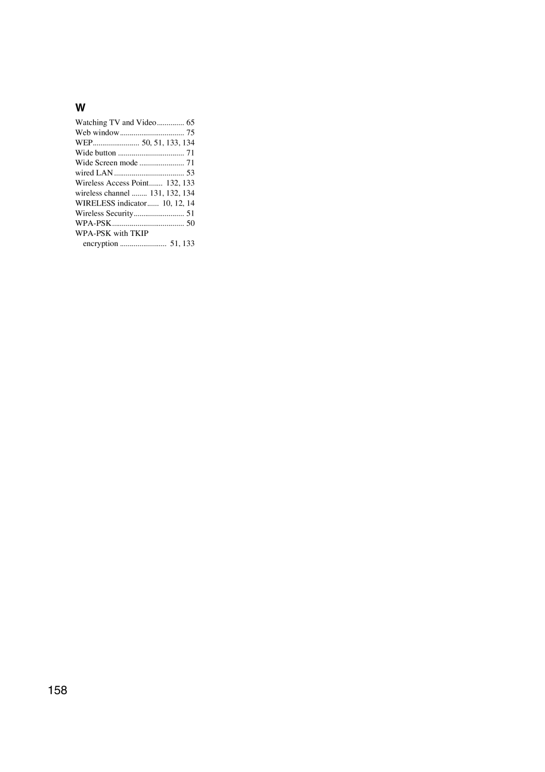 Sony LF-X1, LF-X5 operating instructions 158 