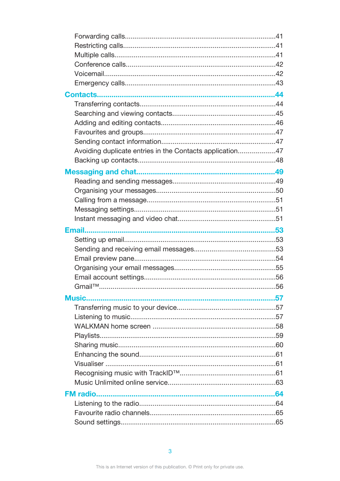 Sony LT30p manual Messaging and chat 