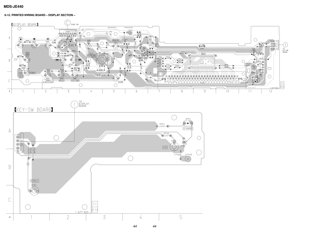 Sony KMS-2608/J1N, MDM-7A, NEW specifications Printed Wiring Board Display Section 