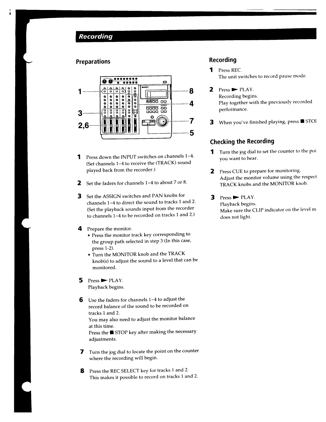 Sony MDM-X4 manual 