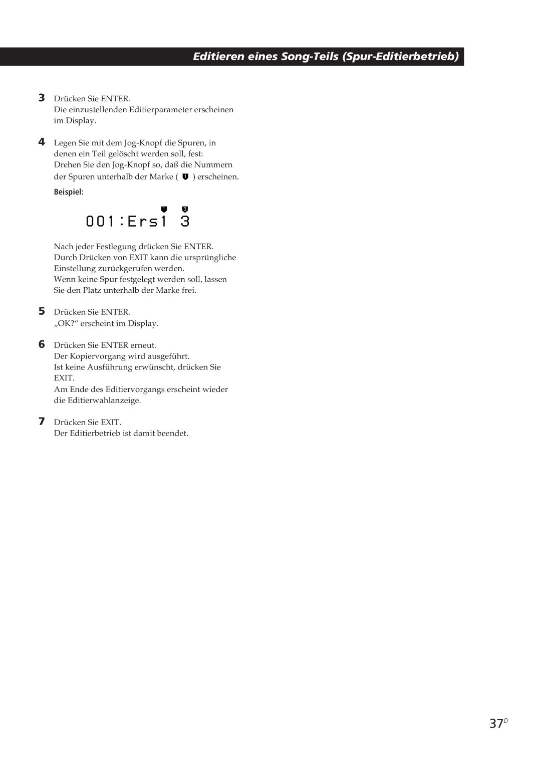 Sony MDM-X4 operating instructions 37D 