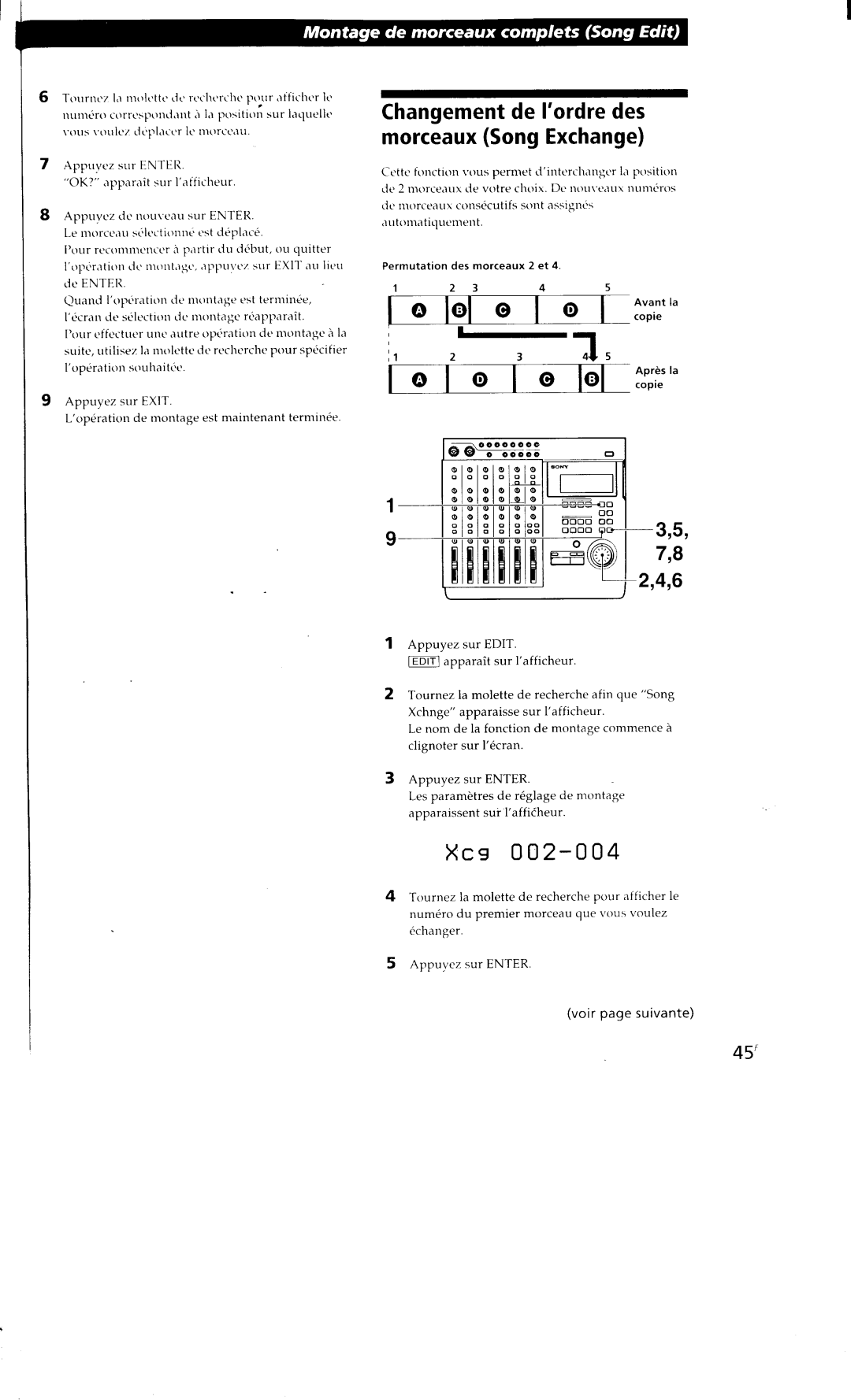 Sony MDM-X4 manual 