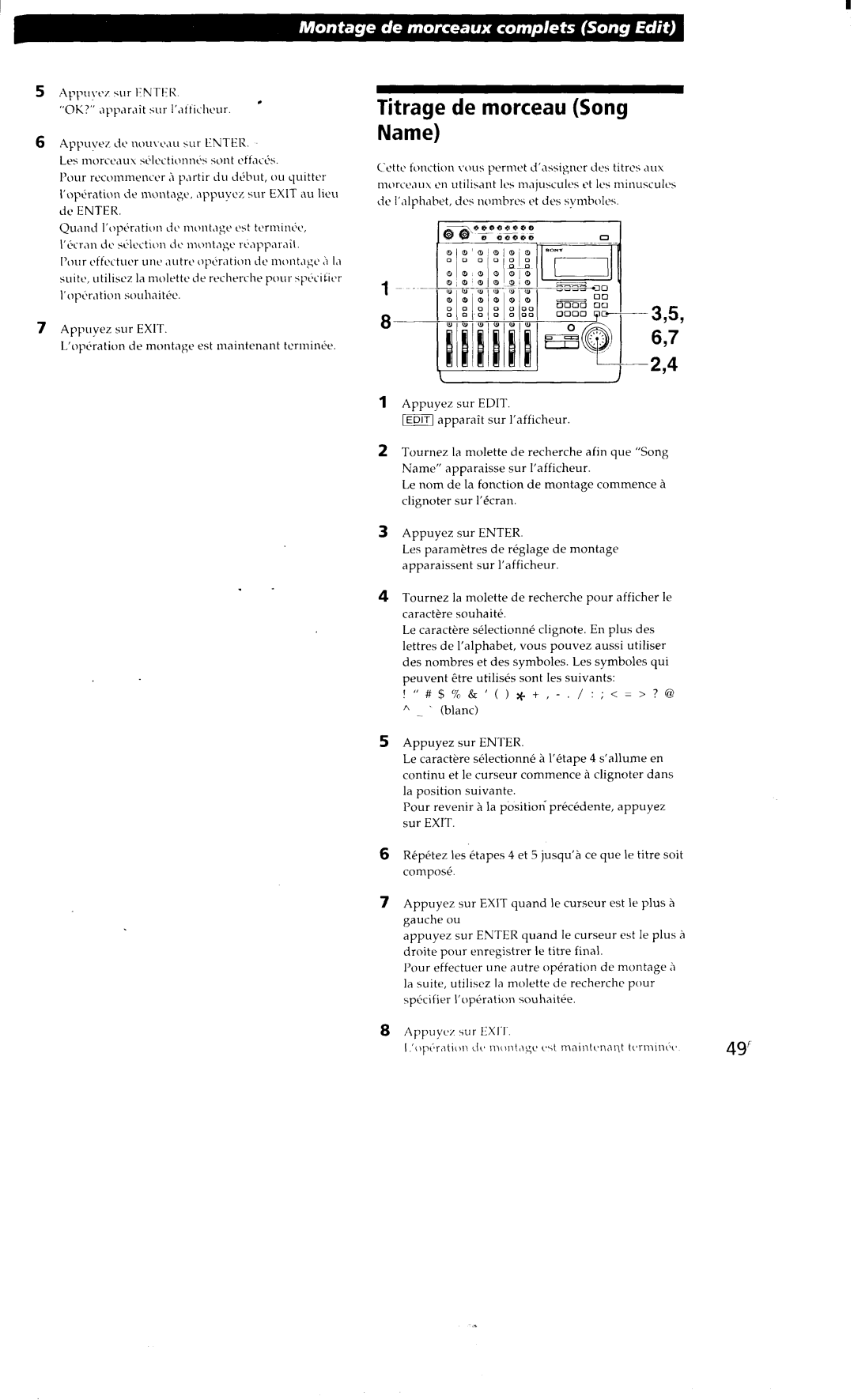 Sony MDM-X4 manual 