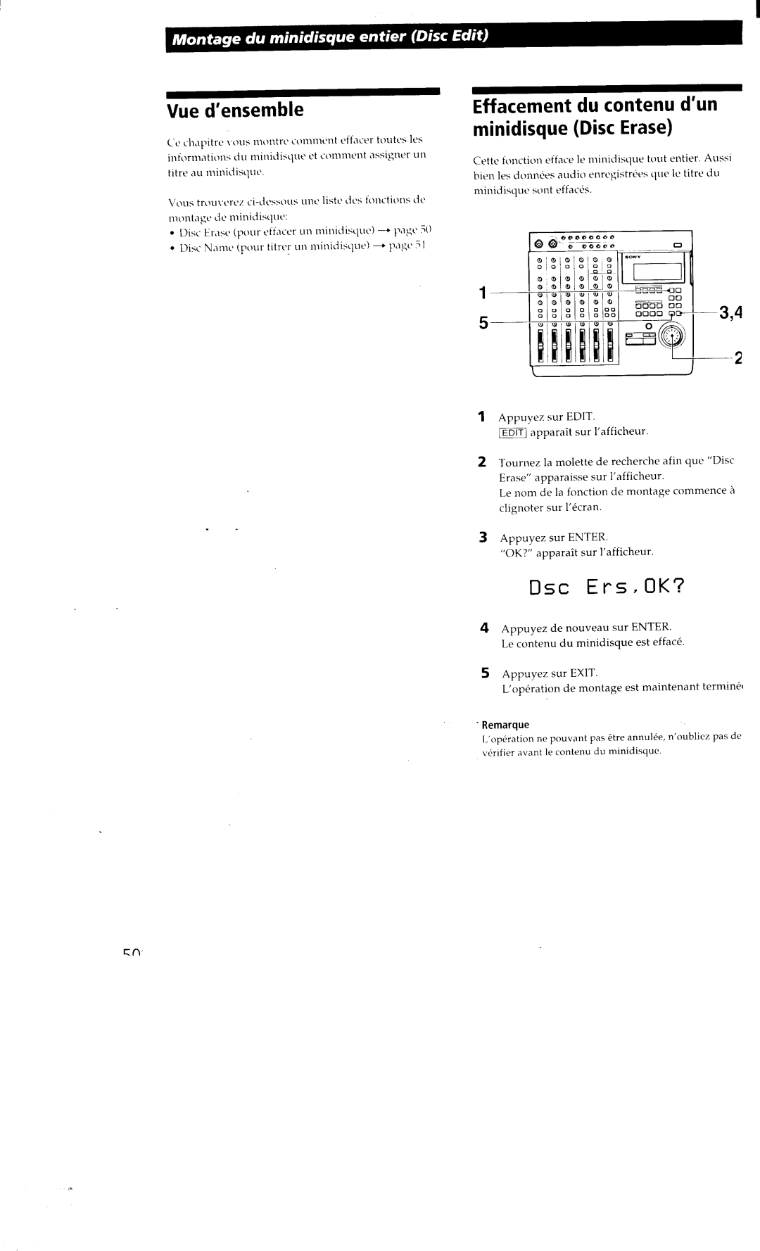 Sony MDM-X4 manual 