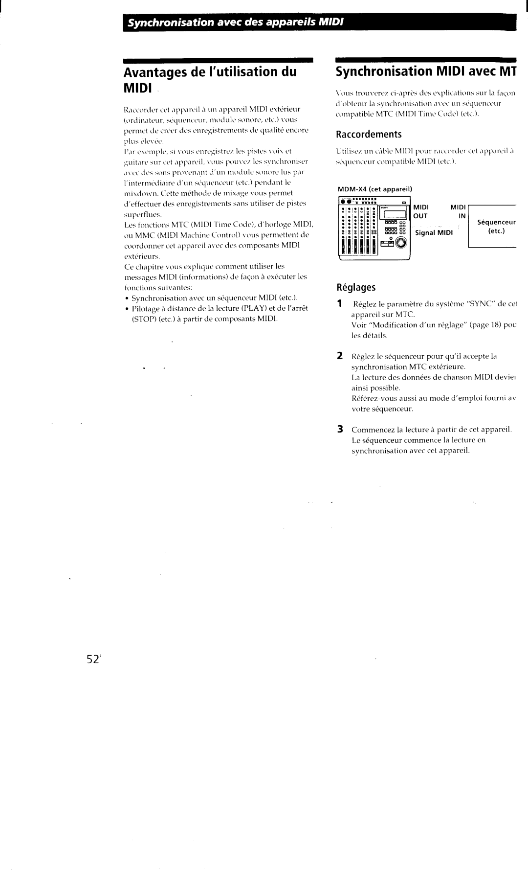 Sony MDM-X4 manual 