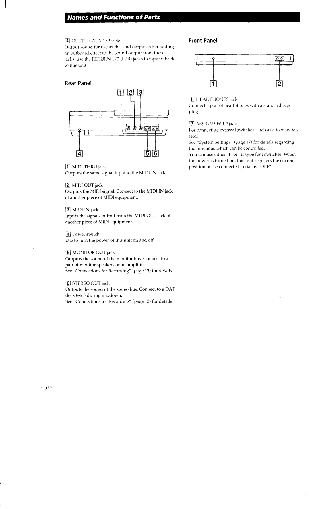 Sony MDM-X4 manual 