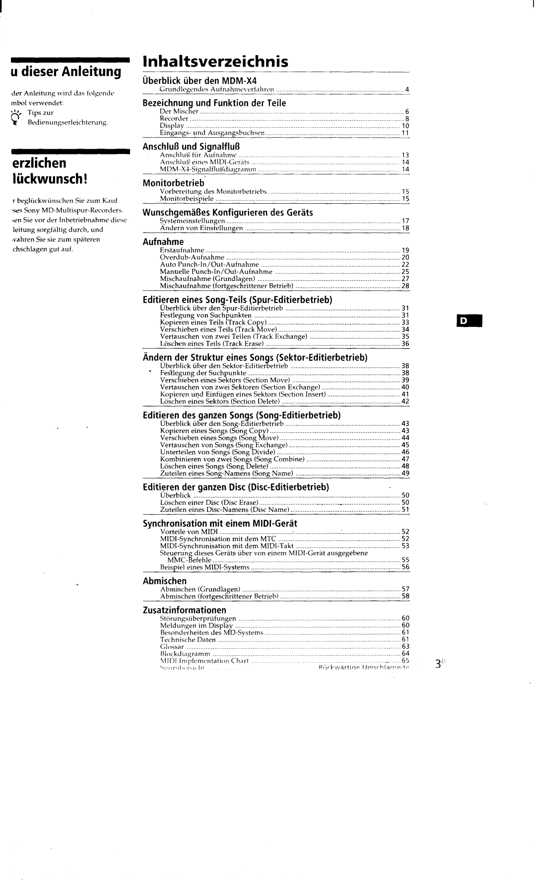 Sony MDM-X4 manual 