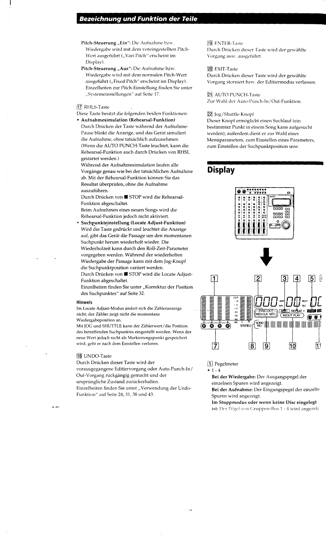 Sony MDM-X4 manual 