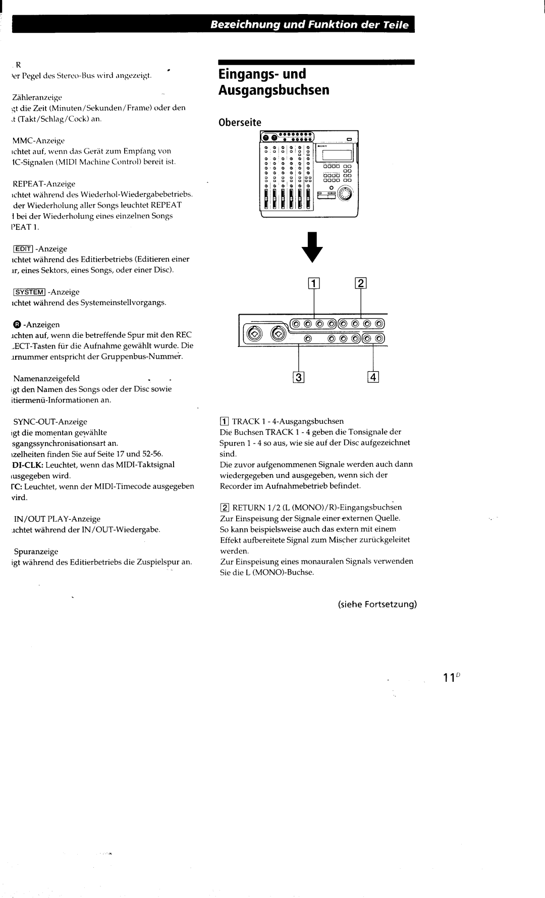 Sony MDM-X4 manual 