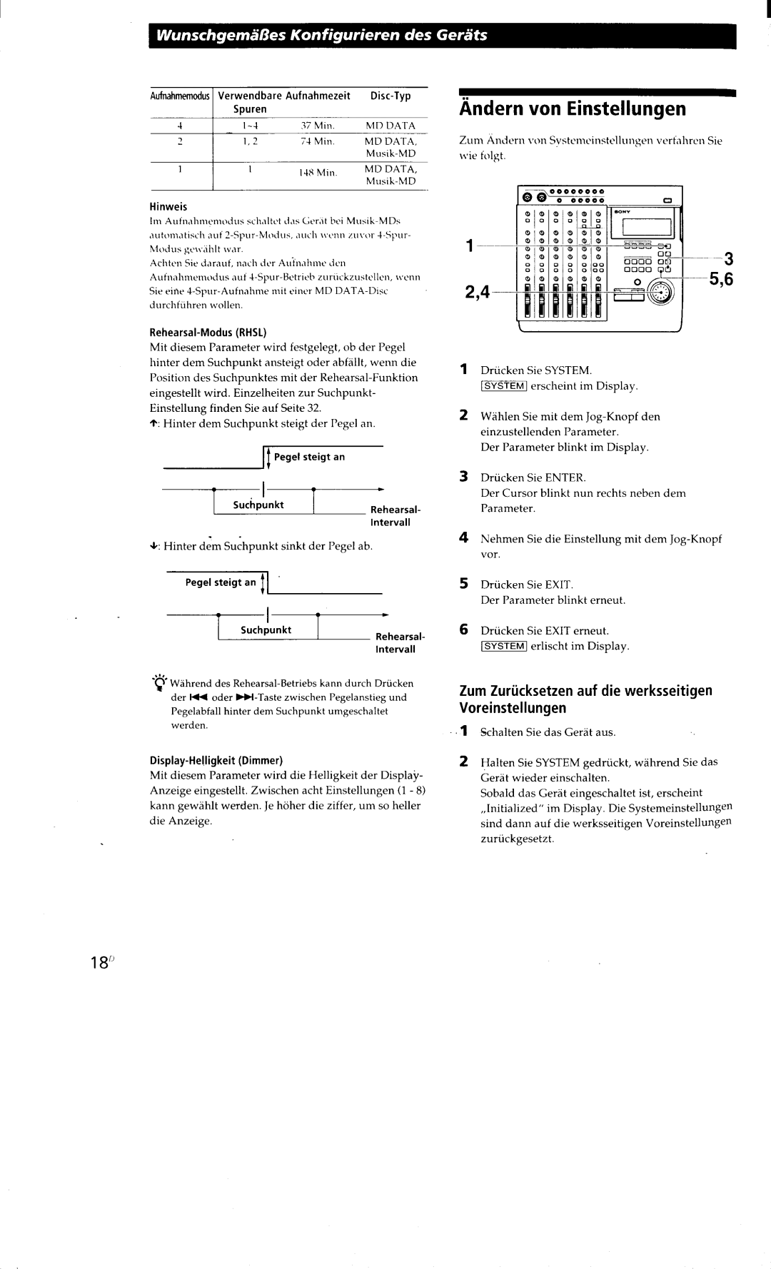 Sony MDM-X4 manual 