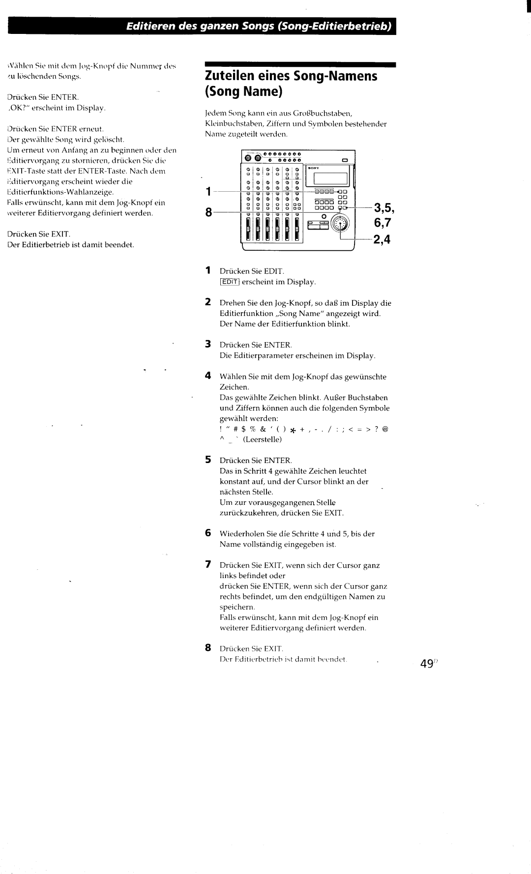 Sony MDM-X4 manual 