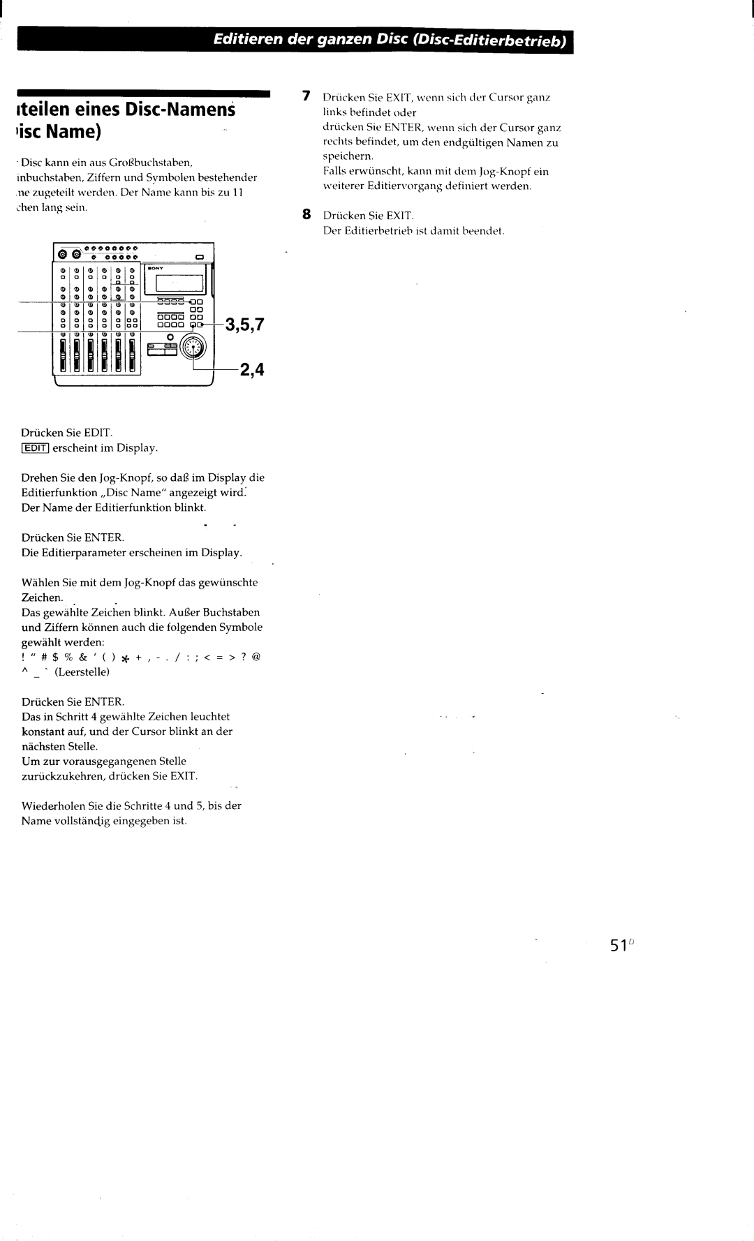 Sony MDM-X4 manual 