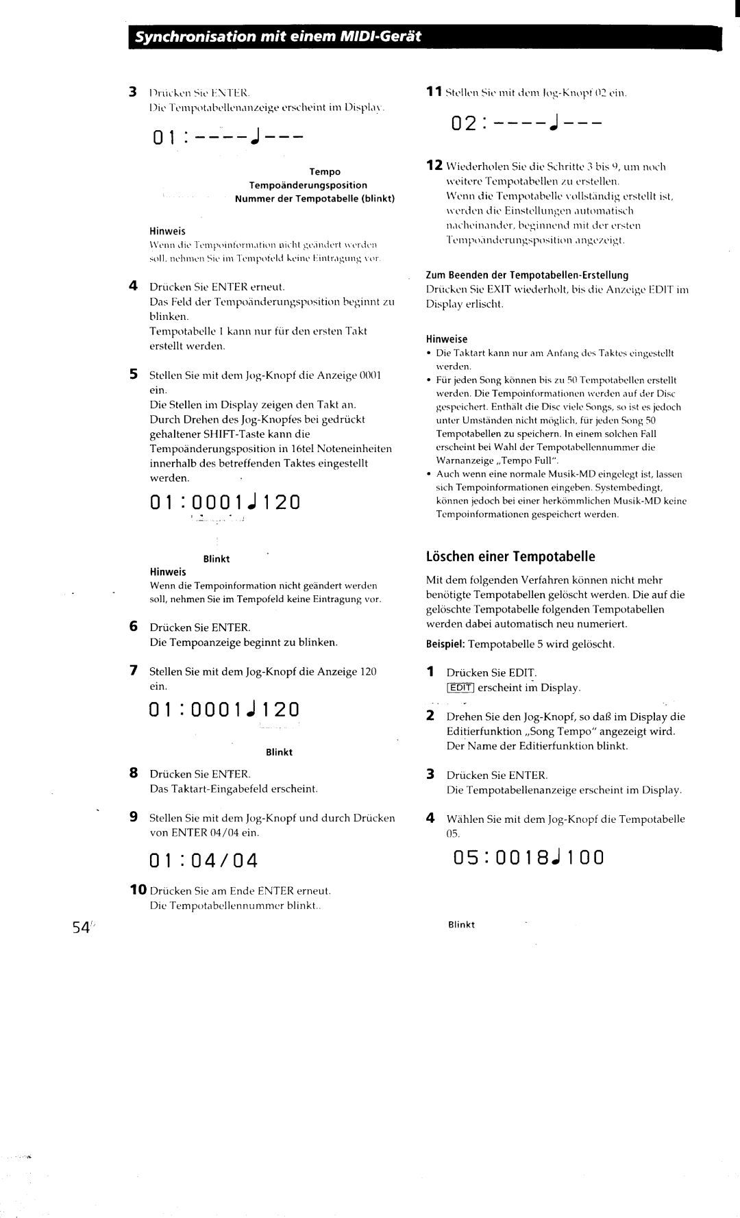 Sony MDM-X4 manual 