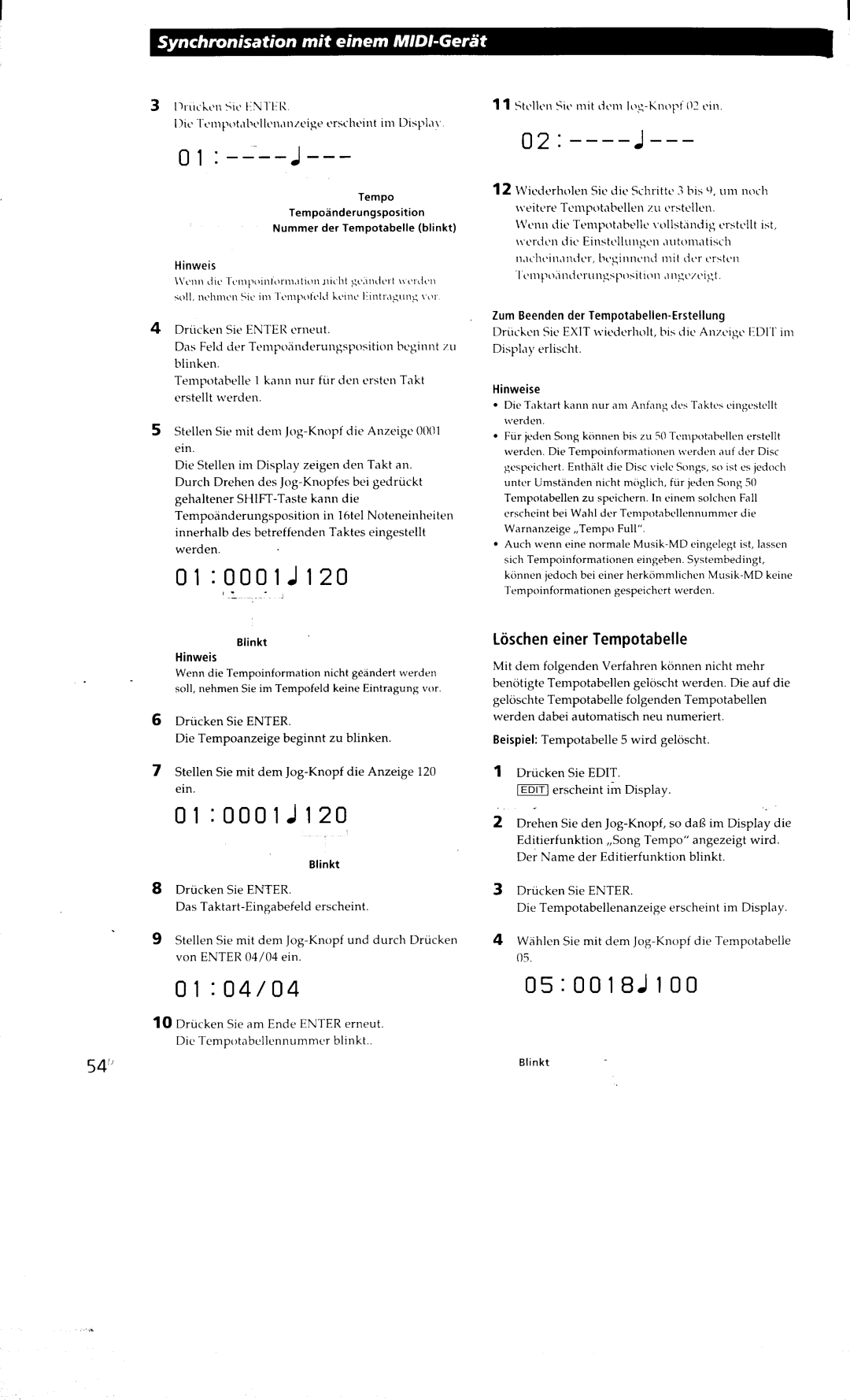 Sony MDM-X4 manual 