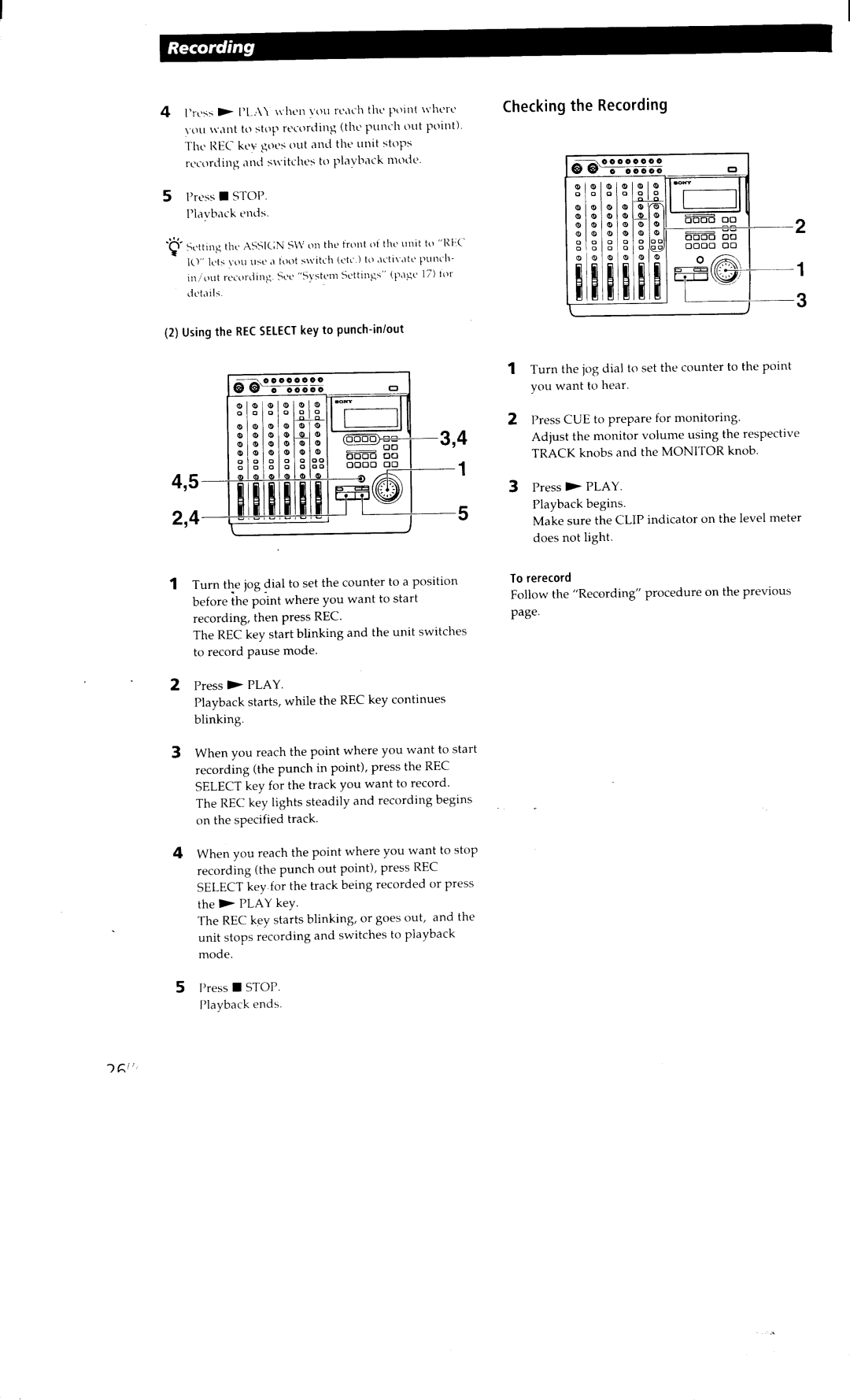 Sony MDM-X4 manual 