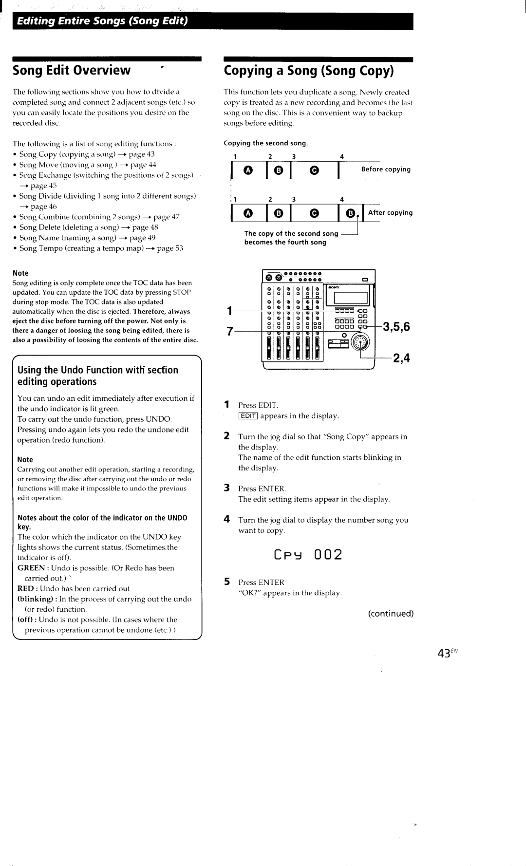 Sony MDM-X4 manual 