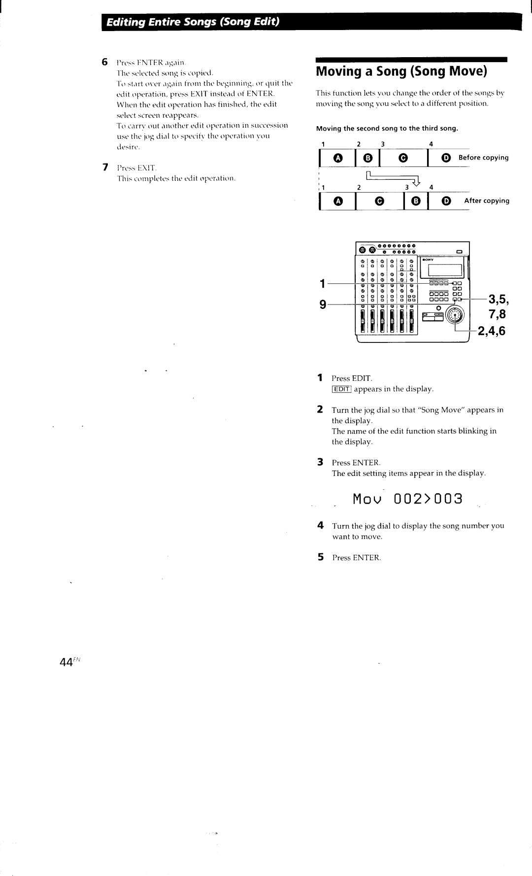 Sony MDM-X4 manual 