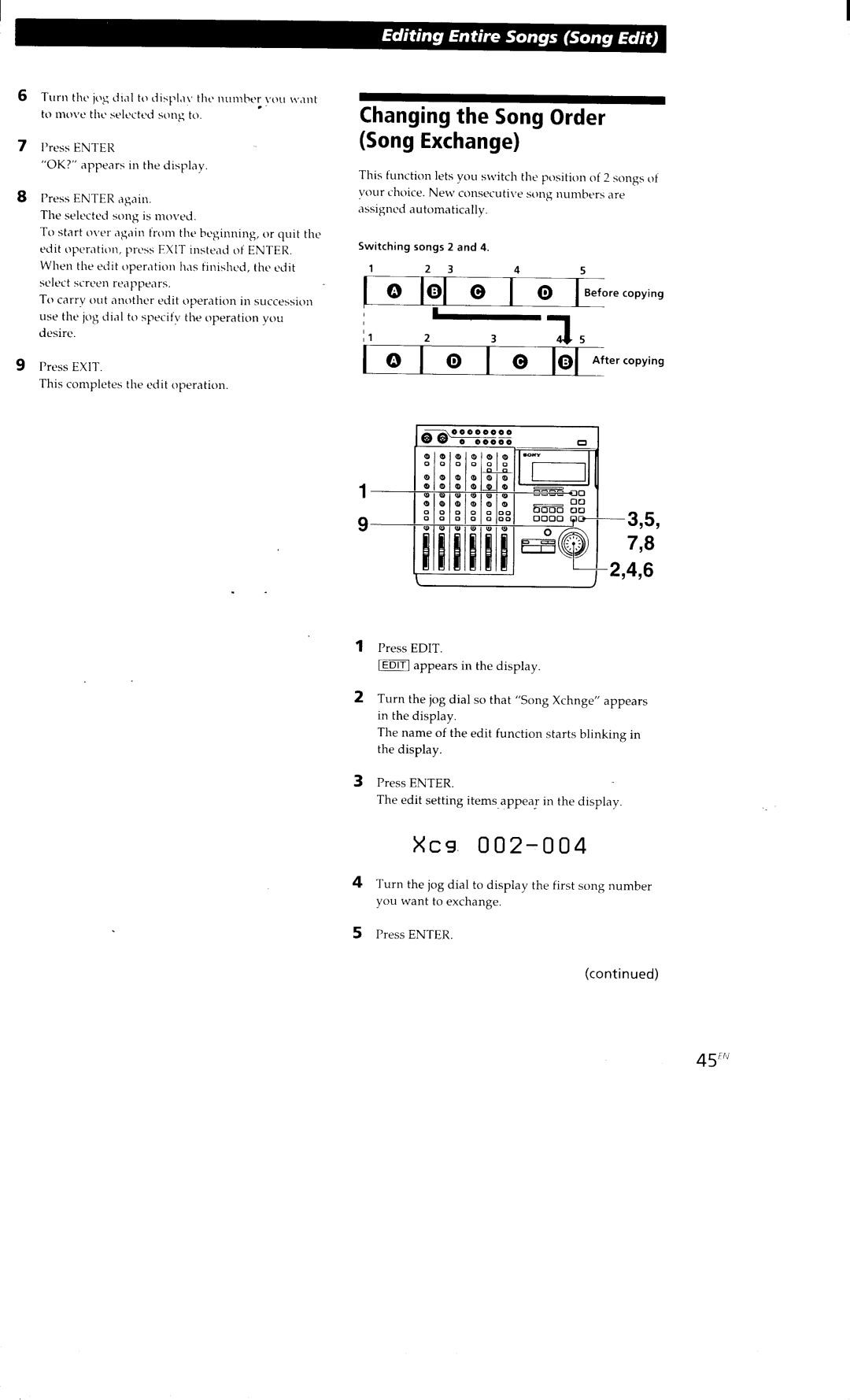 Sony MDM-X4 manual 