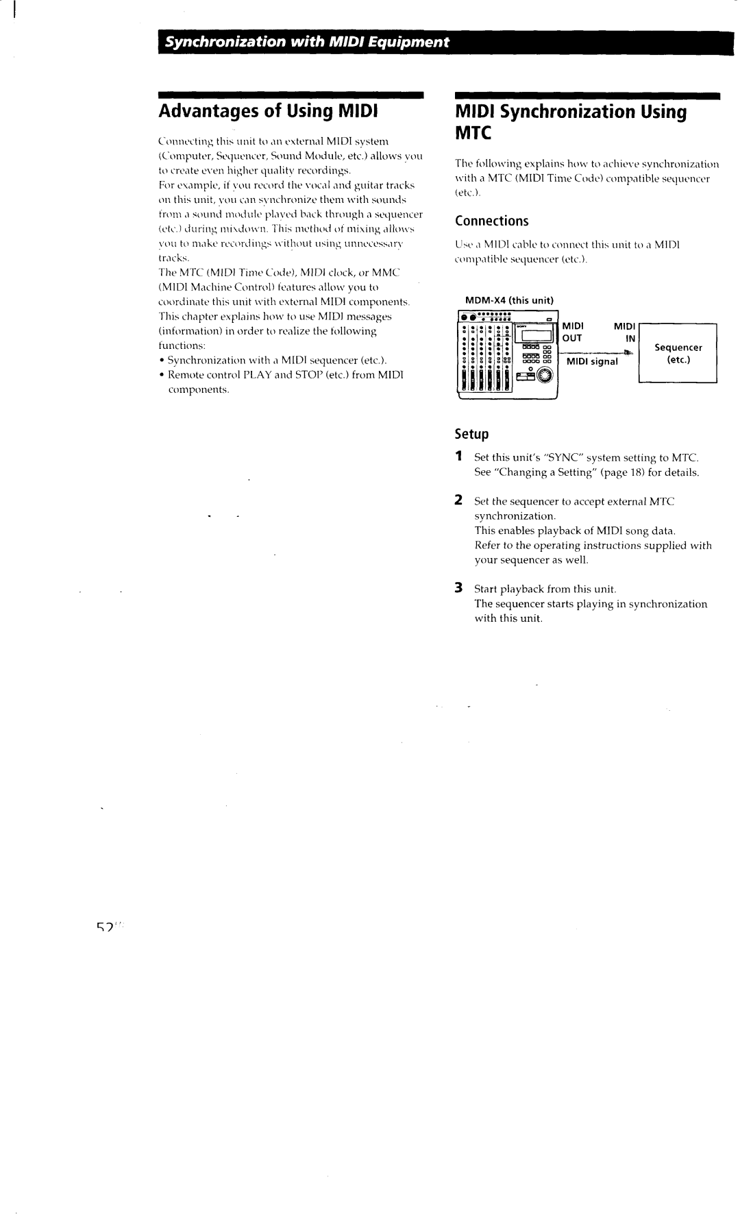 Sony MDM-X4 manual 