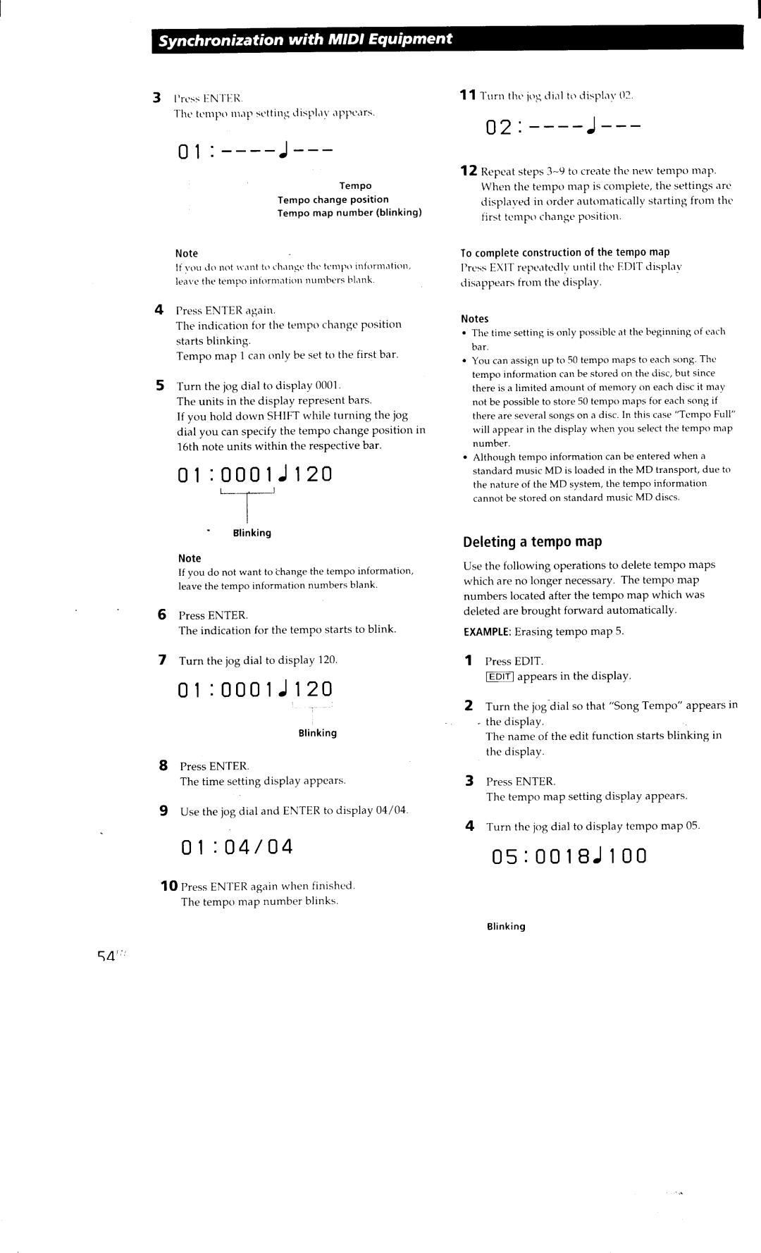 Sony MDM-X4 manual 