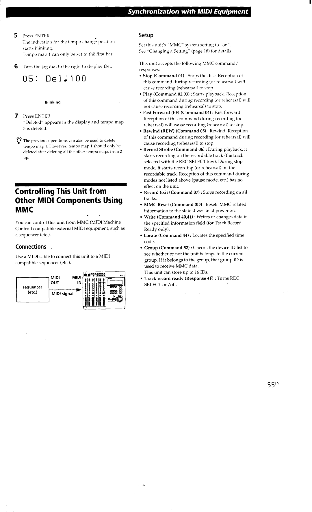 Sony MDM-X4 manual 