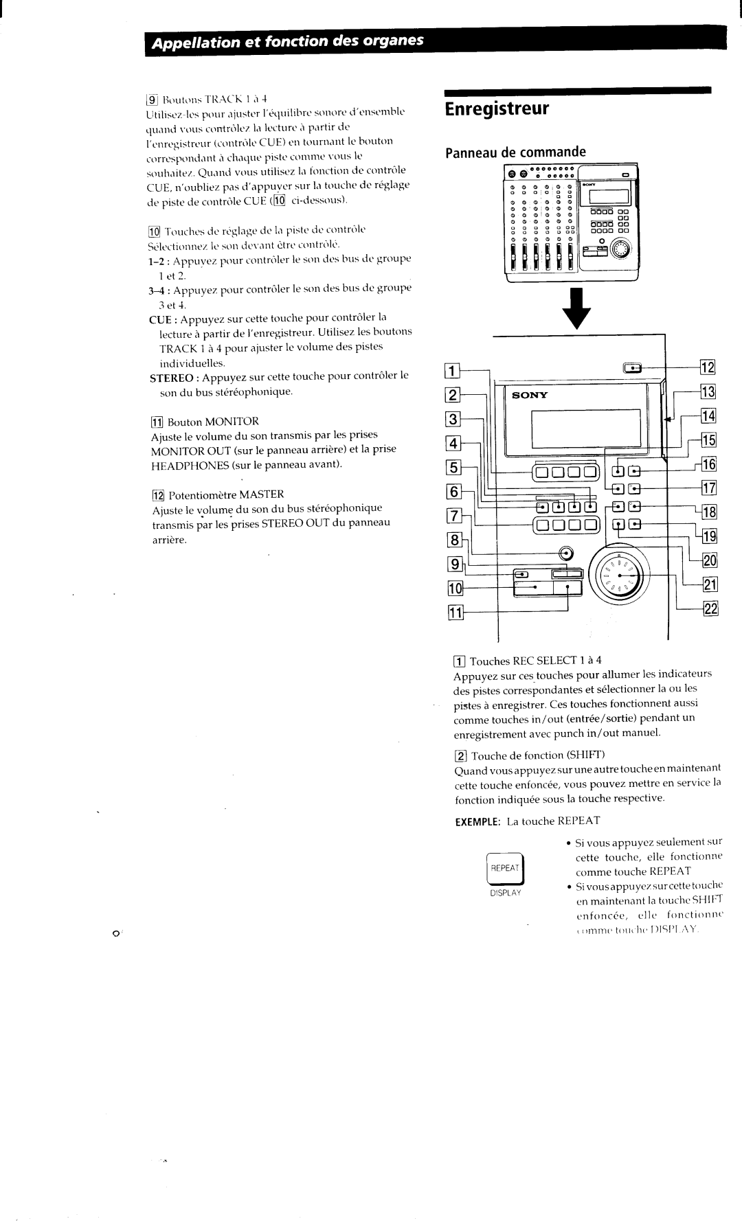 Sony MDM-X4 manual 